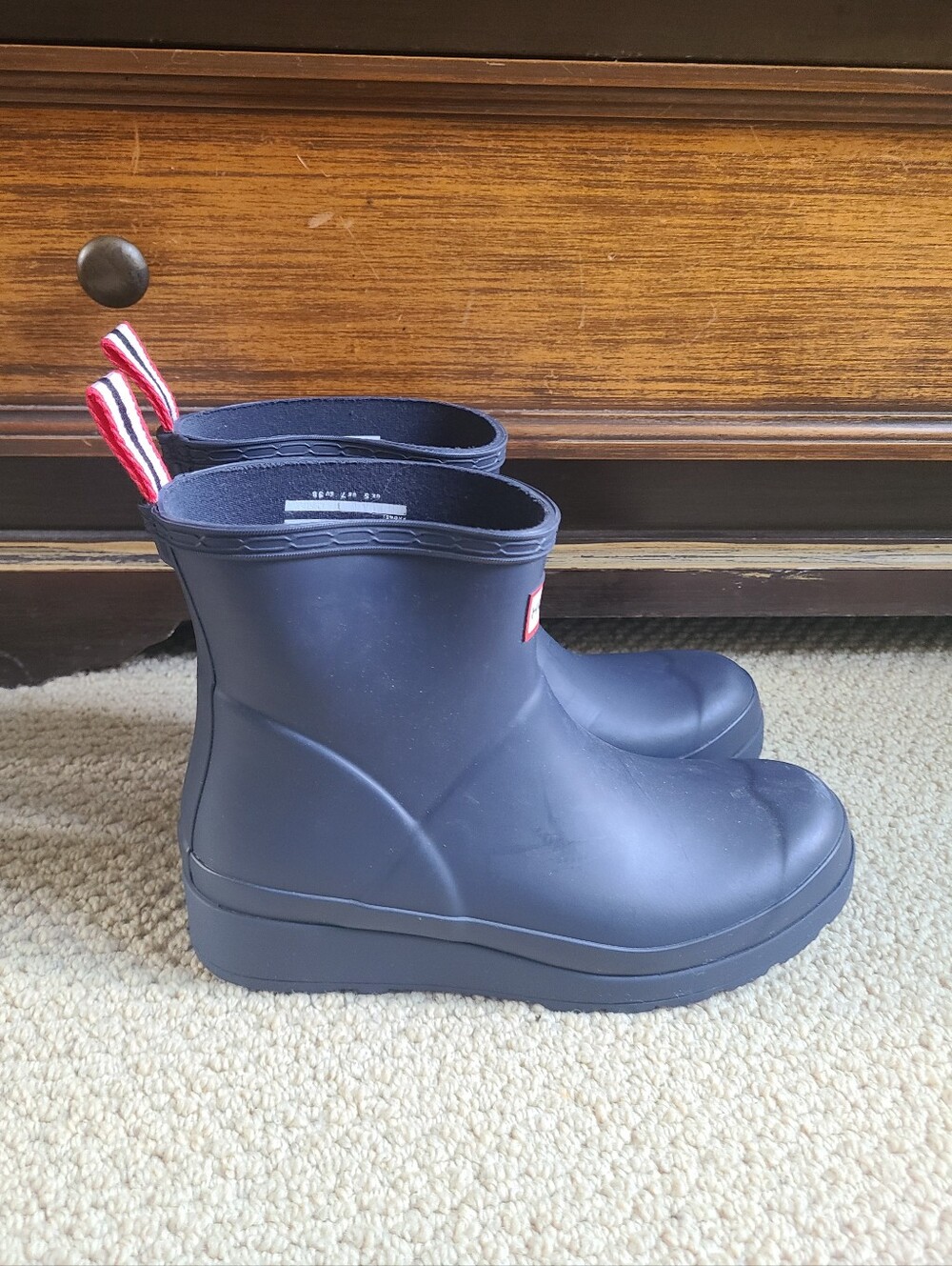 Hunter Blue Short Rain Boots - Picture 2 of 8